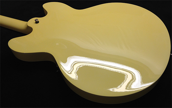 Sims 335 Guitar  Restoration  refinishing Refinishing  vintage   Gibson White ES   guitar Vintage