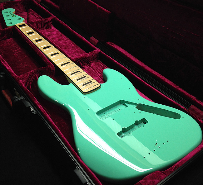 Fender Jazz Bass Seafoam Green Sims Guitar Refinishing
