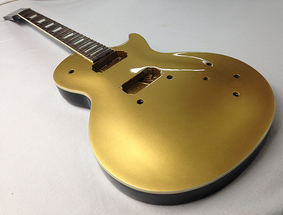 gibson gold paint guitar
