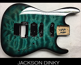 jackson dinky quilt guitar