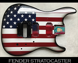 american flag fender guitar